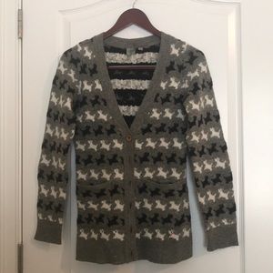 Anthropologie Scotty Dog Cardigan